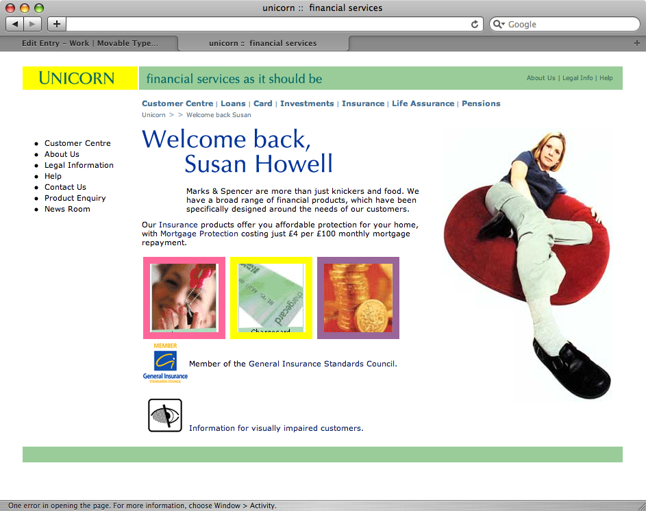 Unicorn home page